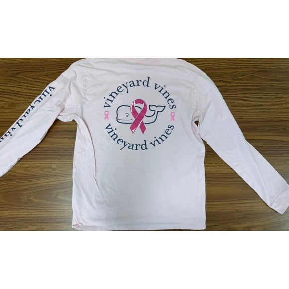 Vineyard Vines Other - Vineyard Vines Small Men's Pink‎ Breast Cancer Awareness Whale Long Sleeve shirt